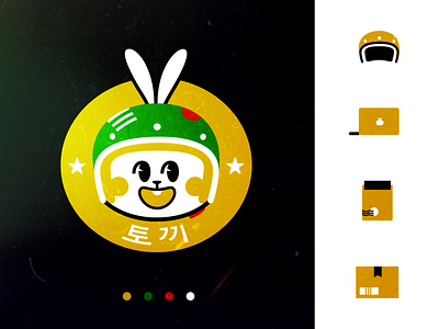 Go Bunny Mascot Branding badge bike brand brand design branding bunny character cute design helmet icon illustration logo logo design logotype mascot mascot design rabbit vintage yellow