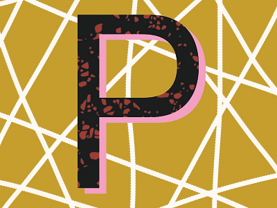 Letter P 3 36 days of type branding drawing geometric graphic design icon illustration letter design letter p lettering logo logo design logotype typography