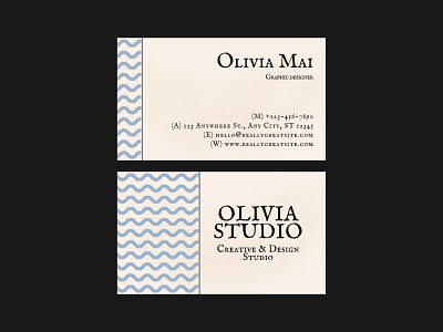 Simple Professional Business Card - Canva Template branding business card canva canva template design graphic design template typography