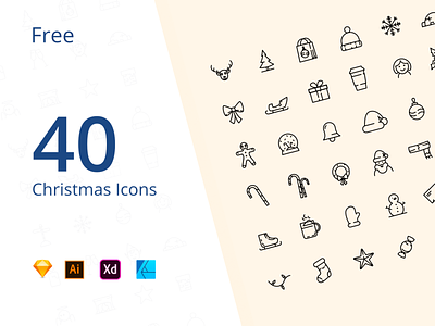 40 Free Christmas icons