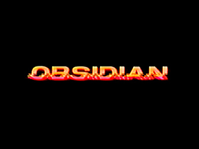 OBSIDIAN - Interactive Installation (2019) analog animation app branding design lettering logo motion graphics type typography vhs video video art