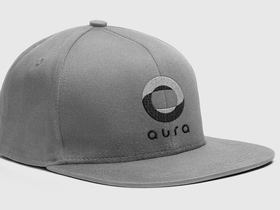 Aura identity artificial intelligence branding clean graphic design hat identity logo startup vector