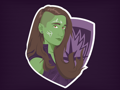 Superheroes.ai design gamora graphic design illustration illustrator me project sticker superheroes