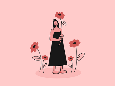 Flower girl by Anna on Dribbble
