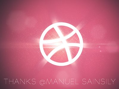 Thank you manu after effect debut dribbble photoshop