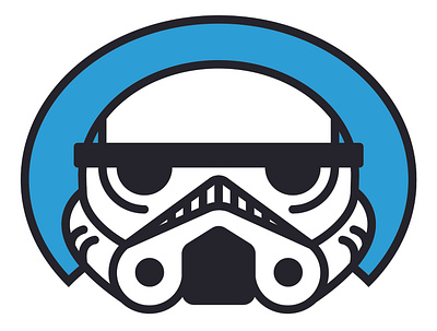 Stormtrooper buckethead cute headshot helmet illustration illustrator mask portrait star wars starwars stormtrooper trooper