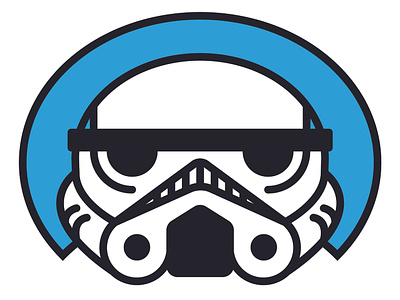 Stormtrooper buckethead cute headshot helmet illustration illustrator mask portrait star wars starwars stormtrooper trooper