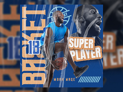 Basketball player social media post basketball brochure feed flyer graphic design sport