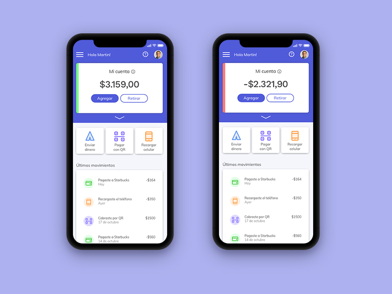 Wallet App UI Dashboard by Gabriel Zinyk on Dribbble