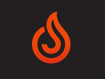 O + S Fire Mark branding design logo