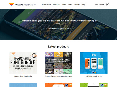 VisualHierarchy's new design clean design hero redesign simple site visual hierarchy website wordpress