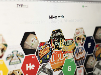 TYPmx chemistry hexagon typmx typography