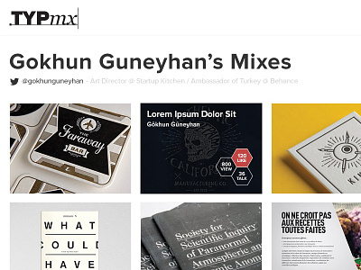TYPmx - Profile hexagon thumbnail typmx typography