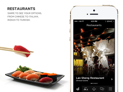 Restaurants big picture food hotel ios mobile