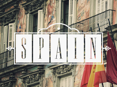 Spain photo spain typography vintage