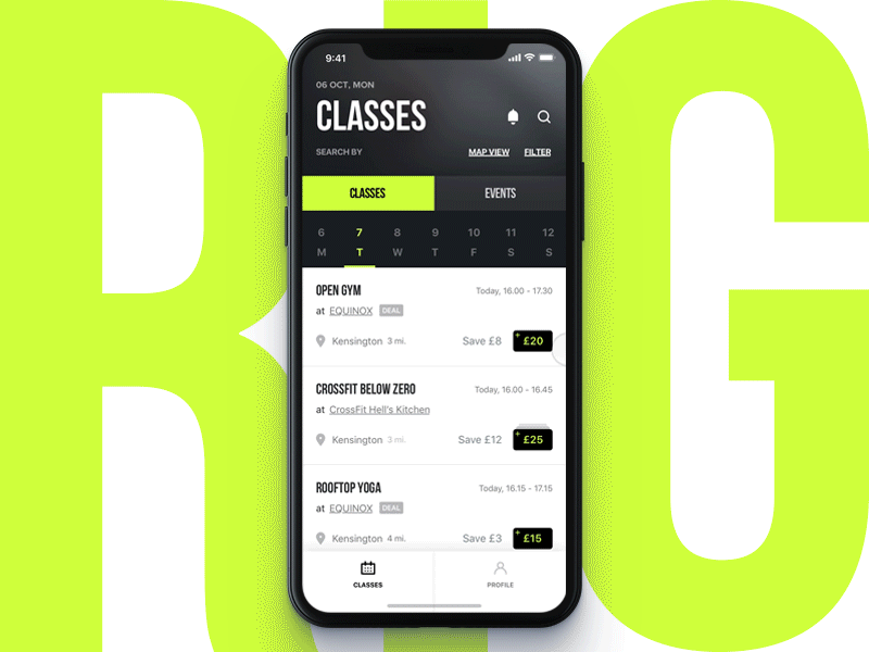 RIG - Checkout Flow booking checkout ecommerce fitness gym iphone x marketplace mobile app ui ux wellness