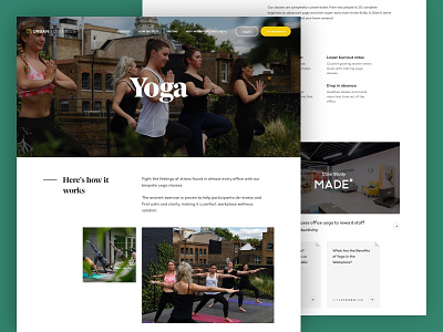 Urban Business - Service Detail design grid hero massage responsive typography website website banner wellness yoga