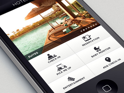 Hotel Dashboard app dashboard hotel ios iphone luxury mobile