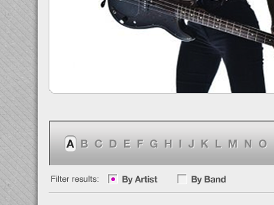 Music Artists artists awesome interface music web