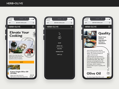 Herb & Olive Mobile Web
