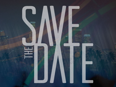 Save the date typography