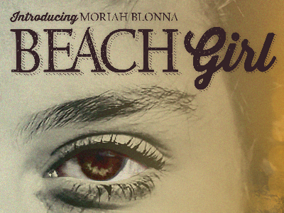 Beach Girl Key Art Shot 2 digital art eyes indie key art maroon movie orange poster type