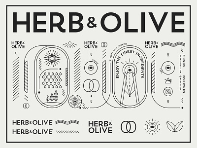 Herb & Olive Brand & Packaging Dieline Submission