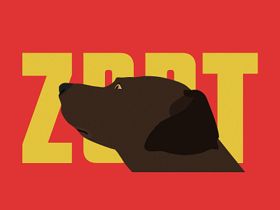 Zion dog illustration sketch