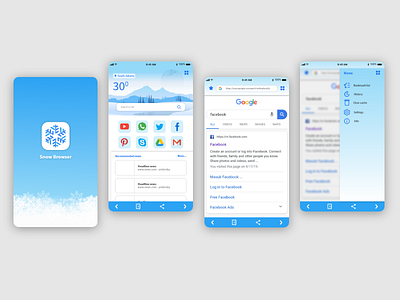 snow browser_ui design