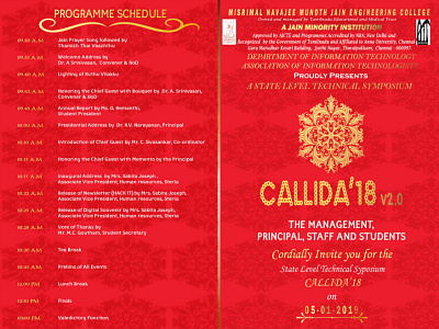 CALLIDA'18 Invitation