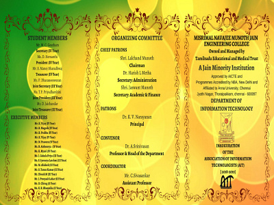 Inaugration Brochure