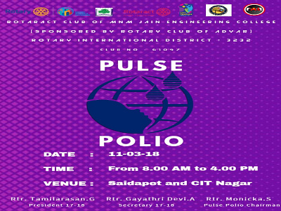 Rotaract Polio Poster