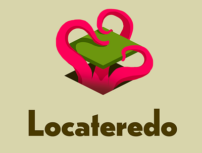 Locateredo Startup branding design game art logo monster