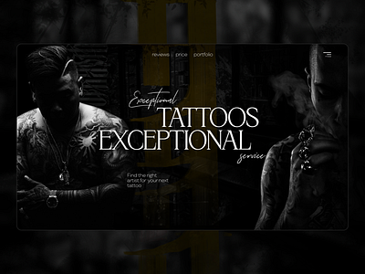 UX/UI design for tattoo studio