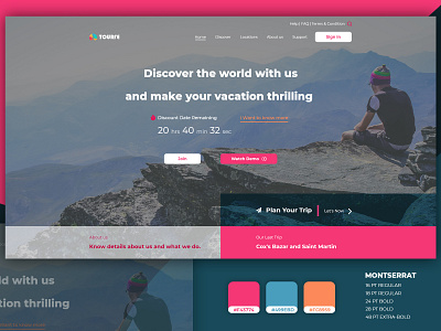 Travel Website Leading Page design leading page design travel travel agency ui design ux design ux ui design web design web template web templates design website website concept website design