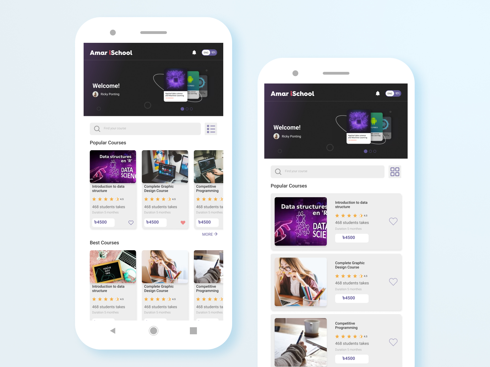 Online Learning App Design by Muntasir Billah 🖌 on Dribbble