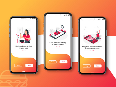 Delivery App Splash Screen Design | Splash Screen Illustration courier service app design delivery app design delivery service food delivery app food delivery app splash screen food delivery app ui itsmuntasirb muntasir billah splash screen splash screen ui design splashscreen ui design ux design