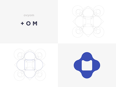 Ovyom Logo Construct art brand branding clean design flat graphic design icon icons identity illustration illustrator lettering logo minimal type typography vector web website