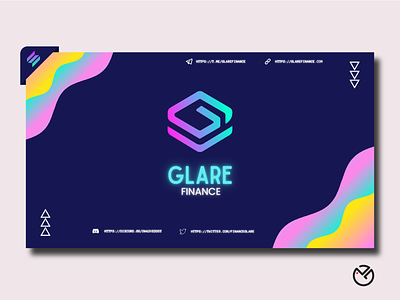 Glare Finance (SOLANA) bitcoin blockchain branding cryptocurrency design graphic design illustration logo ui ux vector