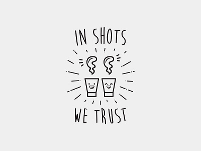 In shots we trust badge badgelogo branding cafe cafe logo coffee coffee shop coffeeshop company design icon illustration logo