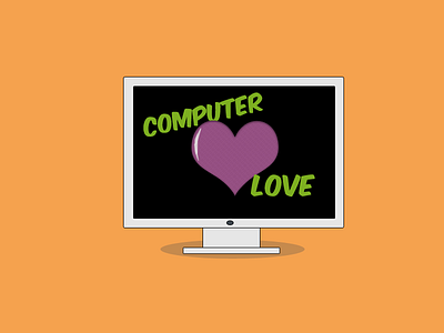 Computer Love computer heart mac photoshop
