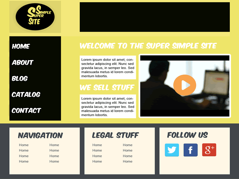 Super Simple Site High ecommerce mockup photoshop website