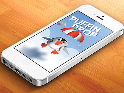 Puffin Drop - iOS Game game illustration ios