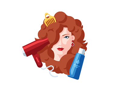 Hair Dryer designs, themes, templates and downloadable graphic elements on  Dribbble