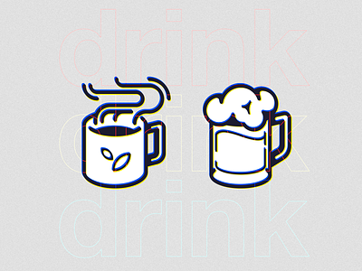 Tea and beer icons alcohol beer beverage cup drink foam icon illustration mug steam tea vector