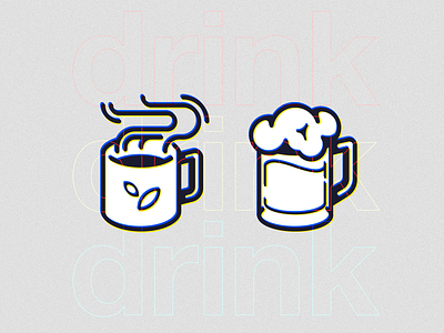 Tea and beer icons