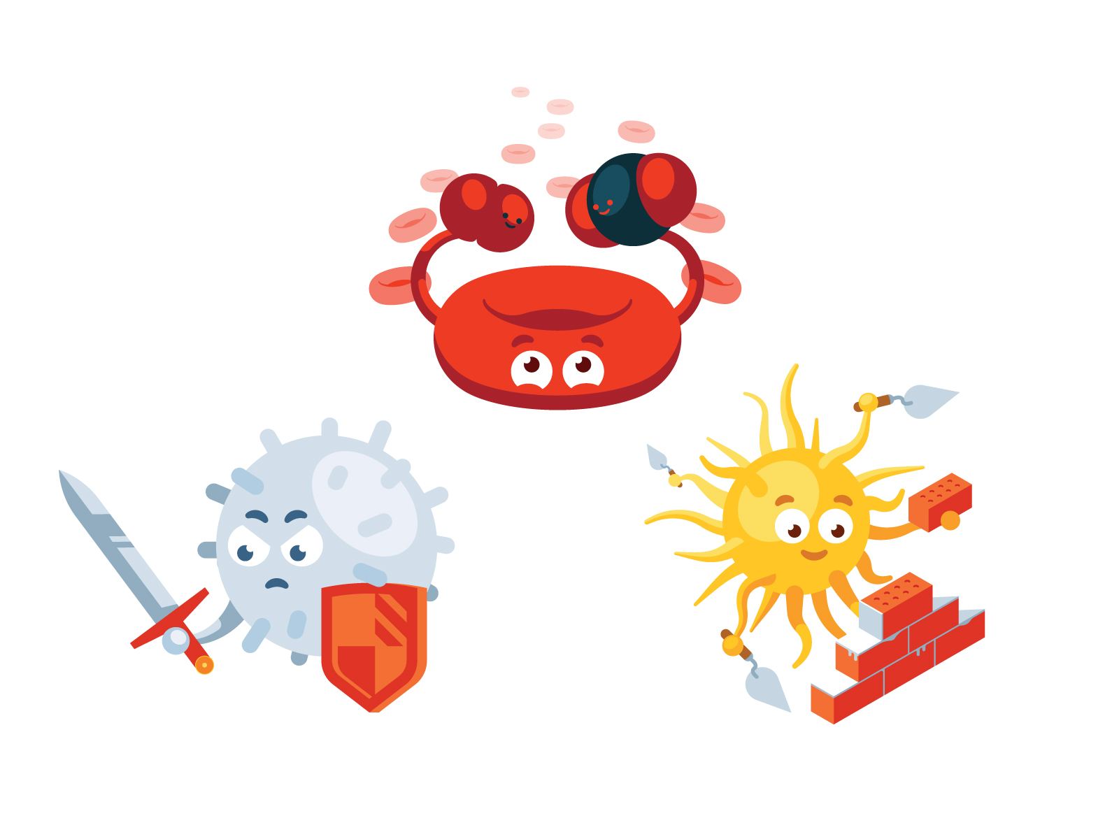 Human blood cells by Dmitriy Mir on Dribbble