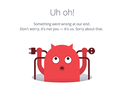 500 error devil error monster page red server service