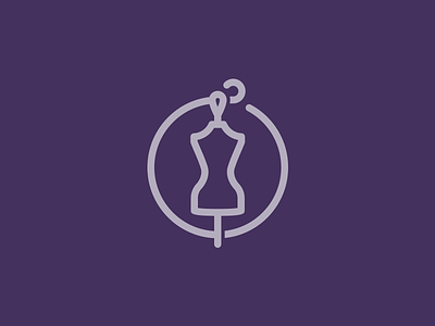 Fashion logo fashion logo mannequin mark needle thread
