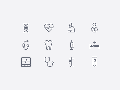 Medical Icons doctor health heart icon icon set line med medicine science simple